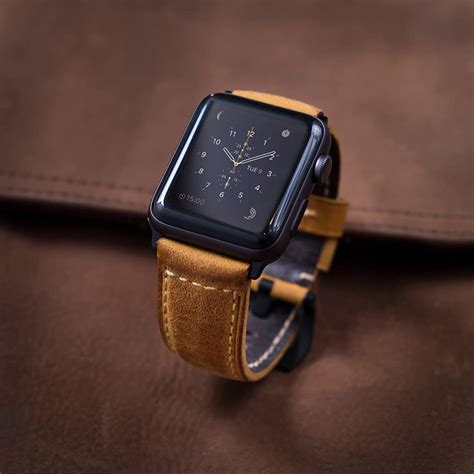 apple watch leather watch band|best apple watch leather bands.